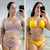 Transformación corporal antes y después de usar Redu Sculpt mostrando cintura más definida