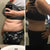 Transformación antes y después en abdomen con el uso de Redu Sculpt mostrando reducción de medidas